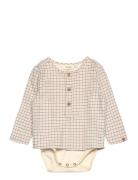 Lil'Atelier Nbmdamieno Ls Loose Body Shirt Lil Beige