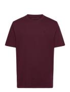 Scotch & Soda Essential Regular Fit Logo T-Shirt Burgundy