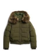 Superdry Everest Hooded Bomber Jkt Khaki Green