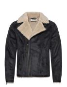 Scotch & Soda Faux Sheerling Jacket Svart