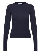 Weekday Slim Fitted Long Sleeve Marinblå