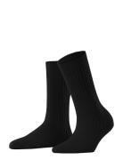 Falke Women Cosy Wool Boot Sock Warm Svart