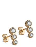 Enamel Copenhagen Trinity Cz Studs Guld