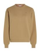 Tommy Hilfiger Reg Flag On Chest Swtshrt Beige