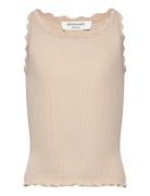 Rosemunde Kids Rkbeatha Sl Top W/ Lace Beige