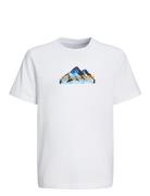 Jack & J S Jcomountain Logo Tee Ss Crew Neck Sn Jnr Vit