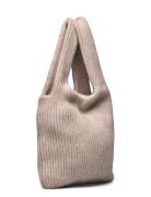 Davida Cashmere Knitted Tote Bag Beige