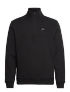 Tommy Jeans Tjm Reg Fleece 1/4Zip Mock Neck Svart