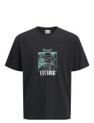 Jack & J S Jjvvg Ss Tee Styd Aw24 Svart