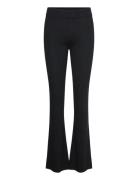 Davida Cashmere Fine Knit Rib Pants Svart