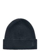 GANT Fine Knitted Wool Beanie Marinblå