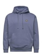 Lyle & Scott Over D Pullover Hoodie Blå