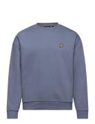 Lyle & Scott Over D Crew Neck Sweatshirt Blå