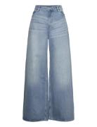 Monki Giga Low Waist Loose Jeans Blå