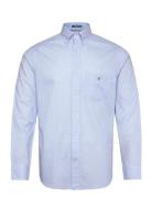 GANT Reg Poplin Gingham O.shield Shirt Blå