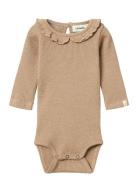 Lil'Atelier Nbfsophia Sak Ls Slim Body Lil Beige