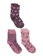 Minymo 3-Pack Socks Rosa