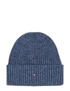 Tommy Hilfiger The Flag Twisted Yarn Beanie Blå