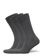 GANT Soft Cotton Socks 3-Pack Grå