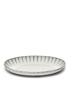 Serax Serving Bowl Oval Inku L Inku By Sergio Herman Set/2 Vit