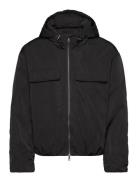 Hope St Jacket Black Soft Nylon Svart