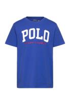 Ralph Lauren Kids Logo Cotton Jersey Tee Blå