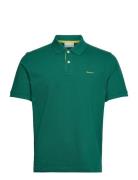 GANT Reg Contrast Pique Ss Polo Grön