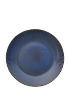 Aida Relief St Ware Lunch Plate Blue 4 Pcs. 22 Cm. Brown Box Blå