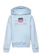 GANT Archive Shield Hoodie Blå