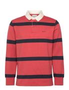 GANT Yarn Dyed Striped Heavy Rugger Röd