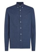 Tommy Hilfiger Brushed Linen Solid Sf Shirt Marinblå