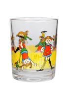 Pippi Langstrømpe Drinking Glass 2Dl Pippi Longstocking Gul