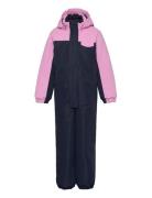 Color Kids Coverall W. Contrast Marinblå