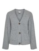 YAS Yasemilie Ls Cardigan Knit S. Noos Grå