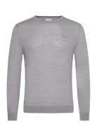 GANT Extrafine Merino Wool C-Neck Grå