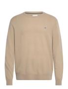 GANT Extrafine Lambswool C-Neck A/S Beige