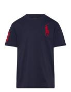 Ralph Lauren Kids Big Pony Cotton Jersey Tee Marinblå