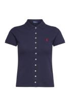 Polo Ralph Lauren Butt D-Placket Polo Shirt Marinblå