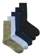 Jack & J S Jacjj Solid Socks 5 Pack Blå