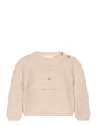 Mango Knit Pocket Sweater Beige