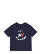 Tommy Hilfiger Boys Graphic Tee Ss Marinblå