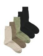 Jack & J S Jac Premium Socks 5 Pack Khaki Green