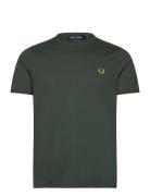 Fred Perry Ringer T-Shirt Grön