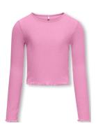 Kids Only Kognella L/S O-Neck Top Jrs Noos Rosa