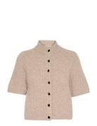 Gestuz Alphagz Ss Short Cardigan Beige