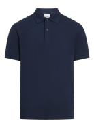 Calvin Klein Thermo Tech Pique Slim Polo Marinblå