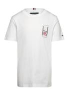 Tommy Hilfiger Th Graphic Reg Tee Ss Vit