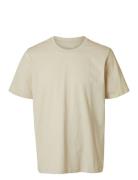 Selected Homme Slhaspen Ss O-Neck Tee Noos Kräm