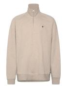 Morris Maryon Half Zip Sweatshirt Beige