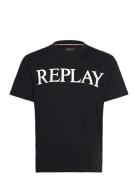 Replay T-Shirt Regular Replay Basics Svart